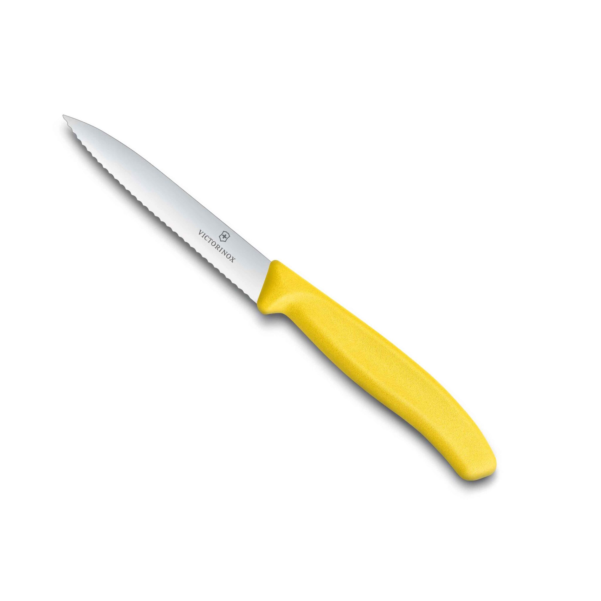VICTORINOX SERRATED PARING KNIFE YELLOW 10cm Hasmart