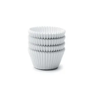 WHITE PAPER CUPCAKE CUPS 8cm  (1x100pc)