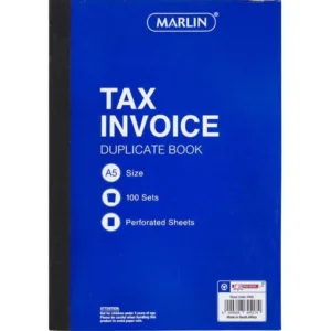MARLIN DUPLICATE TAX INVOICE BOOK   A5