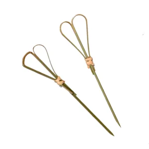 BAMBOO HEART SKEWER GREEN 120mm (1x100) (TBD)