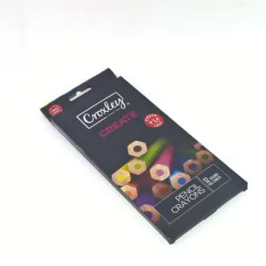 PACK (12) CROXLEY PENCIL CRAYONS FULL LENGTH