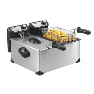 ELECTRIC FRYER DOUBLE 2X3L STAINLESS STEEL
