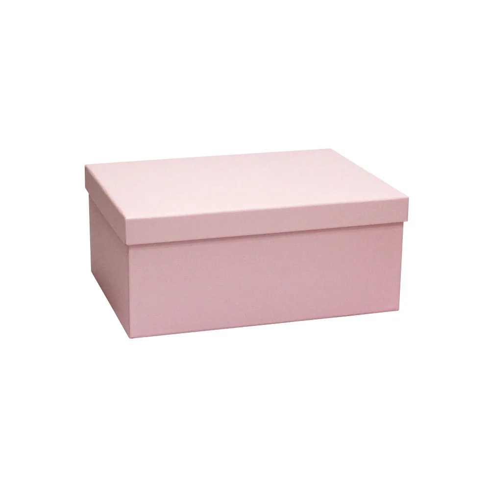 GIFT BOX RECT. BOWS PINK SIZE #5 265x195x110mm