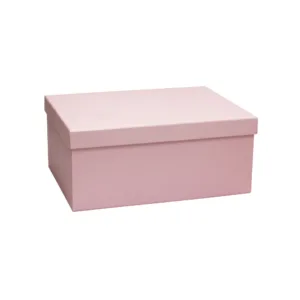 GIFT BOX RECT. BOWS PINK SIZE #6 285x210x120mm