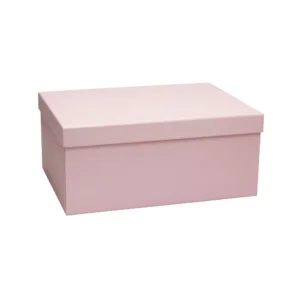 GIFT BOX RECT. BOWS PINK SIZE #7 310x230x130mm