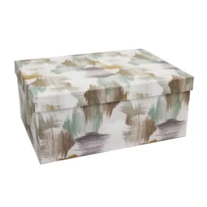 GIFT BOX PAINT SWATCH ABSTRACT SIZE 10 37x28x16cm