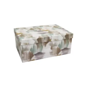 GIFT BOX PAINT SWATCH ABSTRACT SIZE 6 28x21x12cm