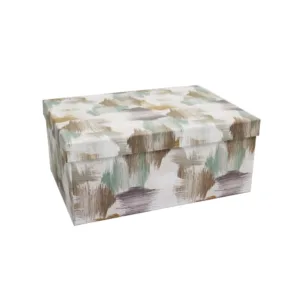 GIFT BOX PAINT SWATCH ABSTRACT SIZE 7 30x22x13cm