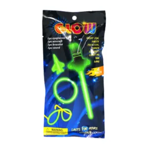 GLOW STICK PACK ASSORTED DESIGNS (1x4)