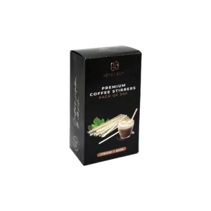 H-SELECT WOODEN COFFEE STIRRER 178x6mm UNWRAPPED BOX (1x500)