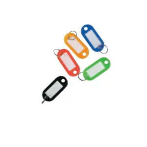 KEY TAGS ASSORTED COLOURS  (1x6pc)