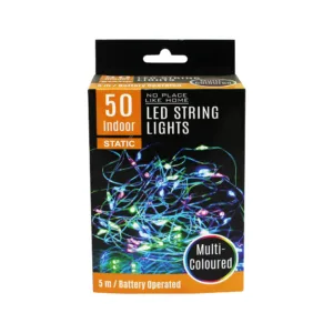 LED STRING LIGHTS INDOOR 5m MULTI COLOURED