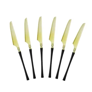 DESIGNER KNIFE PLASTIC BLACK & GOLD (1x12)