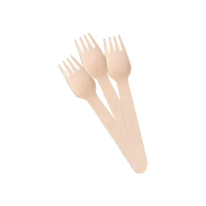 H-SELECT WOODEN FORK 14cm (1x20)