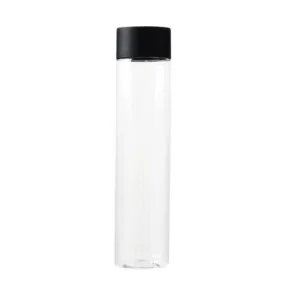 PLASTIC BOTTLE ROUND BLACK LID 500ml