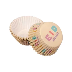 EID MUBARAK KIDS DESIGN PAPER BAKING CUP 115x52x32mm (1x50)