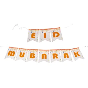 ISLAMIC LANTERN DESIGN EID MUBARAK BUNTING 10PC (TBD)