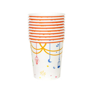 ISLAMIC LANTERN DESIGN PAPER CUP 250ml (1x10)
