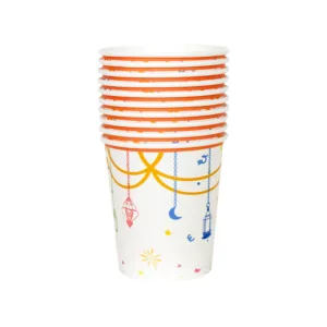 ISLAMIC LANTERN DESIGN PAPER CUP 250ml (1x10) (TBD)