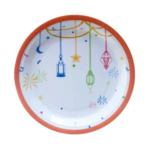 ISLAMIC LANTERN DESIGN PAPER PLATE 9" (1x10) (TBD)