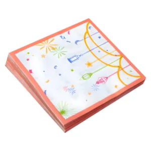 ISLAMIC LANTERN DESIGN SERVIETTE 33x33cm (1x20) (TBD)