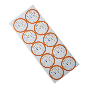 ISLAMIC LANTERN DESIGN ROUND STICKER 4cm (1x10)