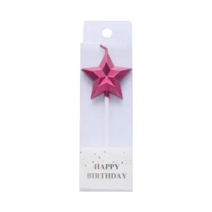 CANDLE GEOMETRIC STAR 10cm