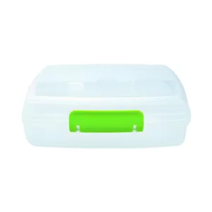 FUSSY JUMBO HINGED LUNCH BOX CLEAR