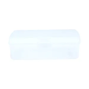 FUSSY SLIM LINE HINGED LUNCH BOX CLEAR