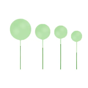 H-SELECT CAKE BALL PICKS 2-4CM GREEN 10PC (TBD)