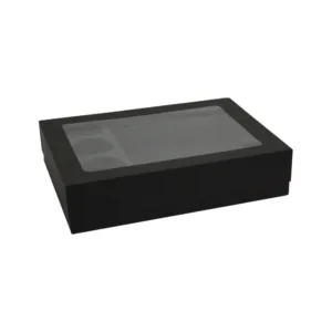 H-SELECT DIVISION SNACK BOX W/ WINDOW BLACK (1x5)