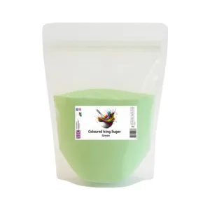 COLOURED ICING SUGAR 500g GREEN