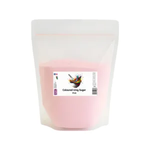 COLOURED ICING SUGAR 500g PINK
