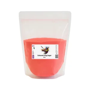 COLOURED ICING SUGAR 500g RED