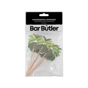 BAR BUTLER FOLD OUT COCKTAIL PICKS PALM TREE 135mm (1x12)