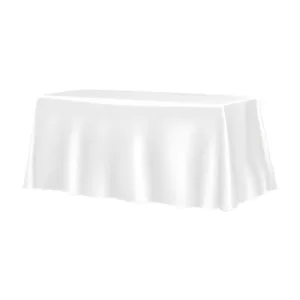 CATERING TABLE OVERLAY  265x146cm  PLAIN WHITE
