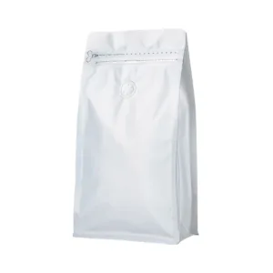 COFFEE POUCH W/VALVE WHITE