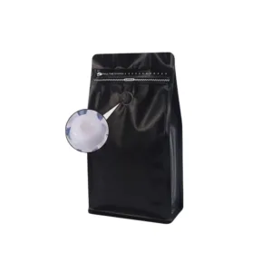 COFFEE POUCH W/ VALVE BLACK