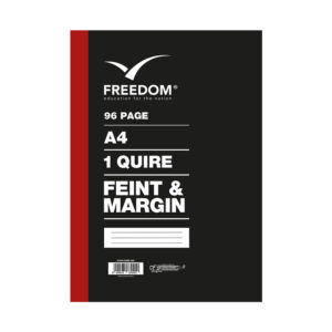 FREEDOM HARDCOVER COUNTER BOOK A4 1 QUIRE F/M 96 PAGES