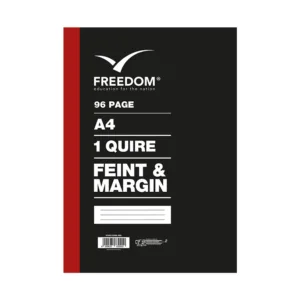 FREEDOM HARDCOVER COUNTER BOOK A4 1 QUIRE F/M 96 PAGES