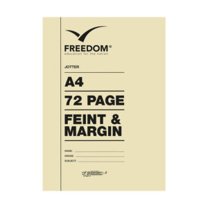 FREEDOM SOFTCOVER JOTTER BOOK A4 F/M 72 PAGES