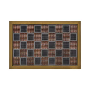 HOME PRIDE RUBBER DOOR MAT 40x60cm HIGH-LOW
