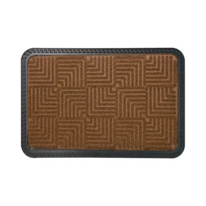 HOME PRIDE RUBBER BACKING MAT 40x60cm RIBBED CURVE-EDGE