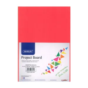 MARLIN PROJECT BOARD A4 BRIGHT COLOURS 160gsm (1x10)