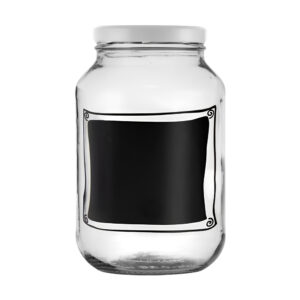 REGENT GLASS JAR WITH CHALKBOARD LABEL 3L