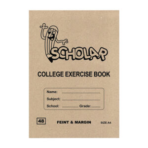 SCHOLAR SOFTCOVER EXERCISE BOOK A4 F/M 48 PAGES