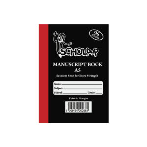 SCHOLAR HARDCOVER MANUSCRIPT BOOK A5 F/M 96 PAGES