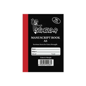 SCHOLAR HARDCOVER MANUSCRIPT BOOK A5 F/M 96 PAGES