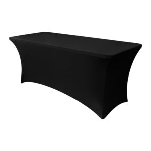 FITTED TABLECLOTH 6/8 SEATER BLACK