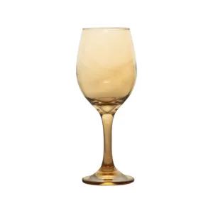 WINE GLASS STEMMED GOLD 330ml